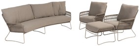 4 Seasons Outdoor Botanic loungestoel latte  Loungestoel    taupe weerbestendig