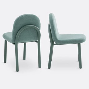 Set van 2 stoelen in getextureerde stof, Polly