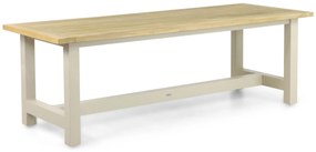 Dining Tuintafel 200 x 100 cm Aluminium/teak Taupe San Francisco