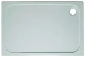 Crosswater Shower Tray douchebak 150x90x4.5cm exclusief afvoer 90mm met antikalkbehandeling stone resin wit SR0R91500