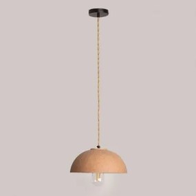 Hanglamp Van Porselein Ouval Bruin – Karamel - Sklum