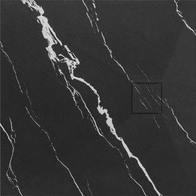 Douchebak Rea Magnum CARRARA BLACK 90x90