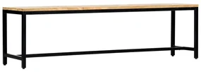 vidaXL Eetbank 160 cm massief ruw mangohout