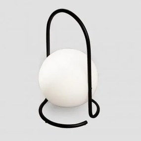 Draadloze LED-tafellamp Balum Zwart - Sklum