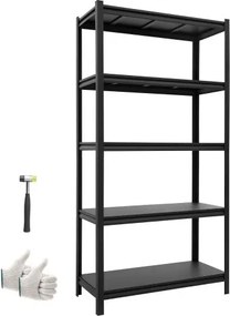 VEVOR zwaar uitgevoerde opbergkast 925x417x1813mm, draagvermogen 1360,8kg, stalen frame en 5 verstelbare planken, modulaire opbergkast te gebruiken als werkbank, flexibele metalen opbergkast voor kelder, garage of werkplaats