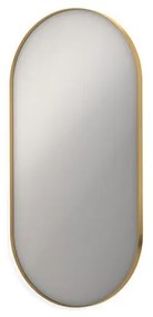 INK SP20 Spiegel - 60x4x120cm - ovaal - in stalen kader - aluminium Mat goud 8408972
