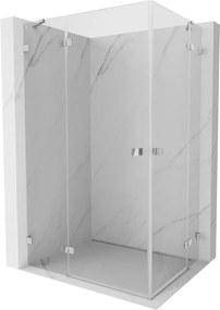 Mexen Lunar Duo douchecabine draaibaar links 75 x 70 cm, transparant, chroom - 834-075L-070P-01-00