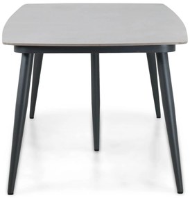 Tuinset 6 personen 240 cm Aluminium/wicker Grijs Santika Furniture Santika Tika