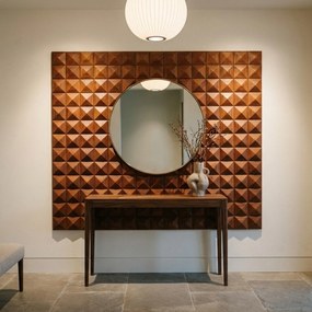 3D Houten Wandpaneel | Cumaru Deep | 30×30 cm | Wanddecoratie