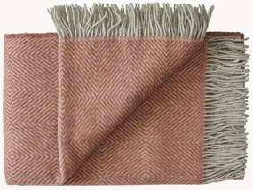 Wollen plaid Livø met franjes