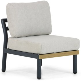 Hoek loungeset 6 personen Aluminium Grijs  Santika Furniture Santika