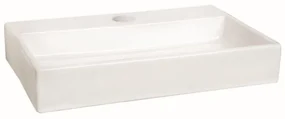 QeramiQ Fuente fonteinset - 38x24cm - 1 kraangat - keramiek - fonteinkraan chroom - glans wit SW696234/SW696209/SW696219/SW21912