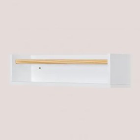 Wandplank In Mdf En Grenenhout Tom Kids Wit - Sklum