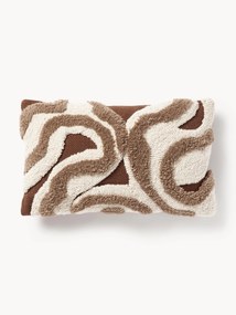 Handgetufte kussenhoes Jiri met getufte design