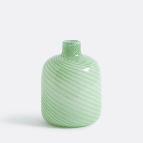 Glazen vaas met strepen, H22,5 cm Olios