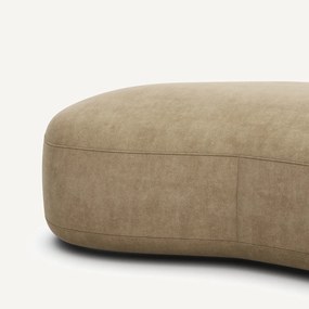 Poef van stonewashed fluweel, ROSEBURY, ontwerp Emmanuel Gallina