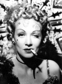 Kunstfotografie Marlene Dietrich, Destry Rides Again 1939 Directed By George Marshall, (30 x 40 cm)