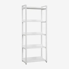Ariaster Stalen En Houten Planken Wit - Sklum