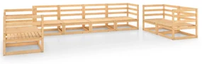 vidaXL 8-delige Loungeset massief grenenhout