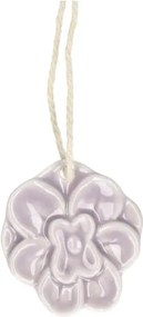 Hanger viooltje, porselein, lila