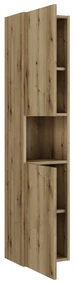 Comad Nova Oak hoge kast 30x25x140cm eiken