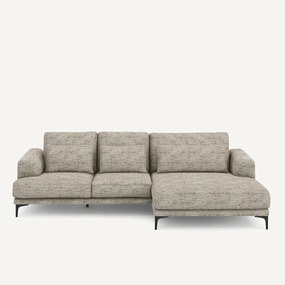 XL hoekbank rechts in gestippelde visgraatstof, MARSILE