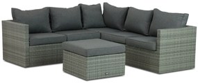 Hoek loungeset 5 personen Wicker Grijs  Domani Furniture Rocco