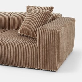 XL corduroy hoekbank links, LIORA