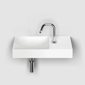 Clou Vale keramische fontein 45cm met kraangat rechts wit mat