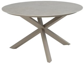 Taste by 4 Seasons Prado tuintafel latte met keramisch blad Ø 130 cm Tuintafel   beige weerbestendig