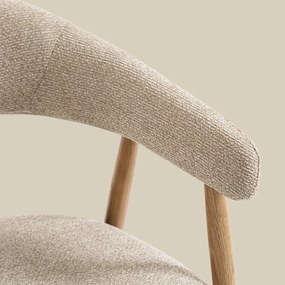 Eiken Eetkamerstoel Ronde Rugleuning