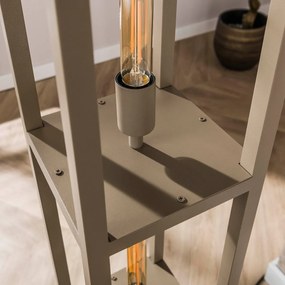 Vloerlamp 4-lichts Beige