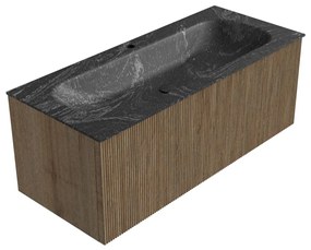 Mondiaz Kurve-dlux 110cm badmeubel dusk met 1 lade en wastafel big medium midden 1 kraangat lava