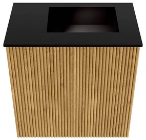 Mondiaz Joya 40cm toiletmeubel oak met wastafel faye rechts zonder kraangat urban