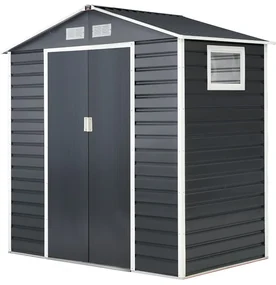 Metalen gereedschapshuisje Malmo 2,1 x 1,3 m Store Boss antraciet