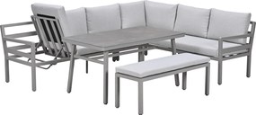 Garden Impressions Markus lounge dining set 4-delig - taupe