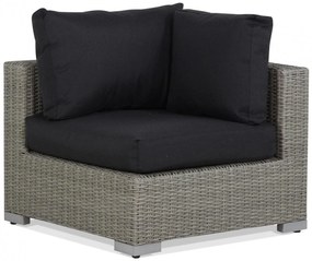 Chaise Loungeset 2 personen Wicker Grijs Garden Collections Toronto