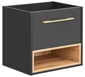 Comad Borneo Cosmos 820 FSC onderkast 60cm eiken/grijs