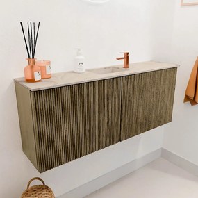 Mondiaz Joya DLux 100cm toiletmeubel dusk met wastafel faye midden 1 kraangat frappe
