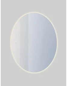 Adema Oval badkamerspiegel - 60x80cm - ovaal - incl. indirecte LED verlichting - spiegelverwarming - touch schakelaar NAB001-B-60x80