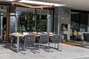 4 Seasons Outdoor Accor eetset met Alto tafel 240 cm  Tuinset    houtkleur weerbestendig