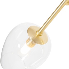 Klassieke vloerlamp goud met glas 5-lichts - Elien Klassiek / Antiek G9 Binnenverlichting Lamp