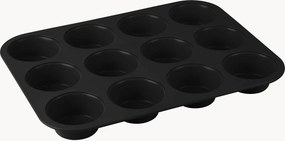 Muffinvorm Matte Black met antiaanbaklaag