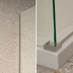 Saniclear Supreme profielset voor zijwand RVS