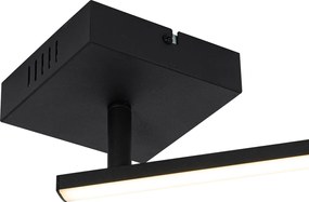 Plafondlamp zwart 150,8 cm incl. LED 3-staps dimbaar verstelbaar - Annuschka
