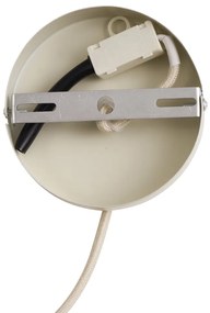 Retro hanglamp beige met mat glas - Fedde