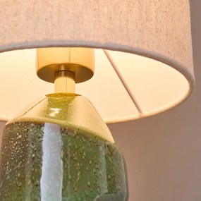 Tafellamp van keramiek en linnen, TOTEMY