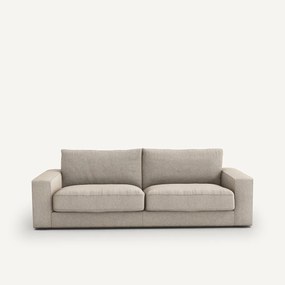 3-zits bank, omvormbaar, in structuurviscose en linnen, SKANDER