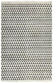vidaXL Kelim vloerkleed met patroon 160x230 cm katoen zwart/wit