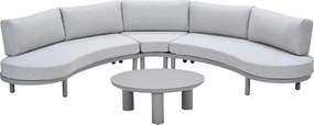 Garden Impressions Mallorca loungeset 4-delig - taupe